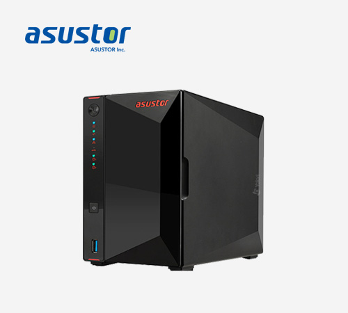 ASUSTOR AS6510T 10 Bay NAS Lockerstor 10 - Quad-Core - Dual 10GbE+2.5GbE -  8GB DDR4 - 2 M.2 Slots